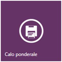 IMPOSTAZIONE DI UN PROGRAMMA DI CALO PONDERALE REPORT CALO PONDERALE La funzione Calo ponderale, accessibile dalla schermata ESAME, genera il report di stampa da mostrare all utente /paziente e