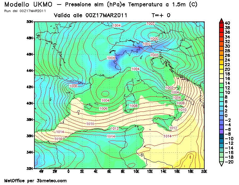 Pressione e temperatura al suolo Precipitazione cumulata Copertura