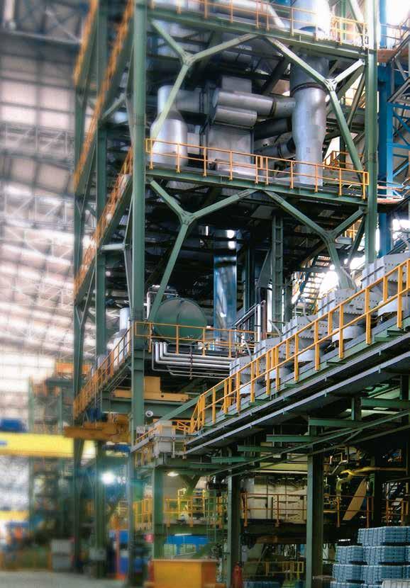 COILS ZINCATI A CALDO 5 linee di zincatura 2,000,000 ton/anno capacità produttiva prodotto: coil