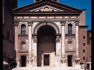 IL LINGUAGGIO ARTISTICO DI LEON BATTISTA ALBERTI L ALBERTI PROGETTA LA CHIESA DI SANT ANDREA A MANTOVA: LA FACCIATA È COSTITUITA DA ELEMENTI ARCHITETTONICI ROMANI E GRECI L ARCO A TUTTO SESTO DELLA