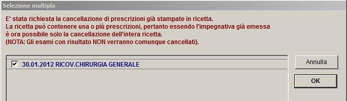 Premere il tasto F3 sulla tastiera o cliccare sul icona Comparirà il riquadro Selezione multipla premere sul tasto OK comparirà la