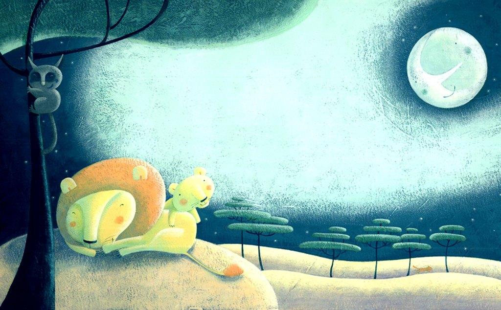 2008 - the lion and the moon "night-night stories" di sam taplin Pubblicata su: usborne