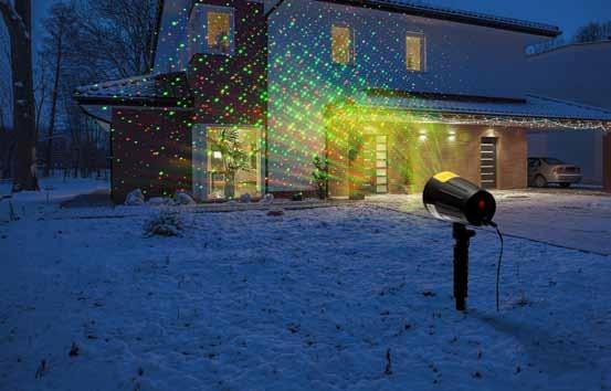 per un giardino Incantato Proiettore laser luci natalizie DECORAZIONI Un potente proiettore laser in grado di