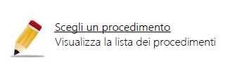 seleziona il procedimento non ancora inviato dal box denominato: o Richieste da compilare o Elenco delle richieste non ancora inviate o clicca il link: scorre