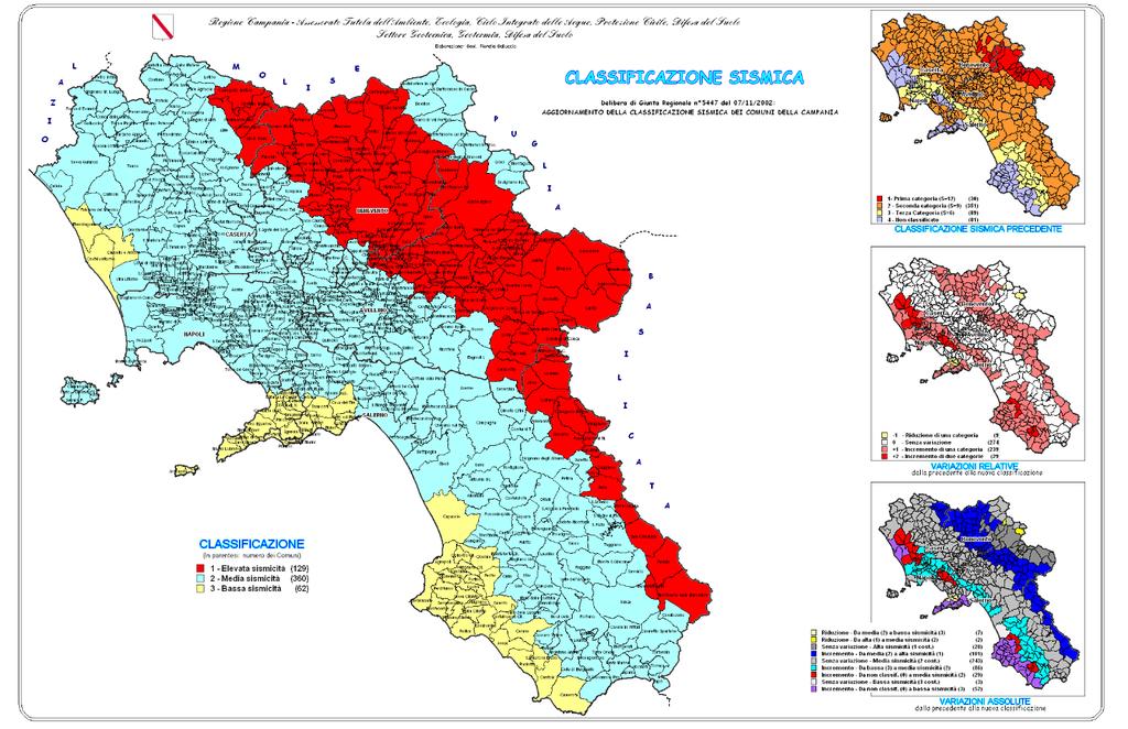 Campania, ottocentomila fabbricati nelle zone a rischio sisma E a Napoli 46mila persone vivono in aree pericolose per frane e alluvioni. In Campania (zona sismica 1) 4608 scuole, 259 ospedali e 865.