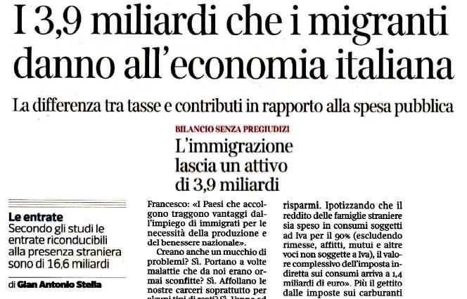 06.2015, La Repubblica Sondaggio rivolto ai musulmani in Italia. 22.06.2015, Il Sole 24 Ore La bussola dell emergenza migranti.