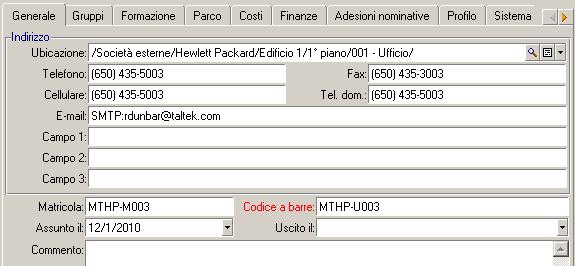 Compilare il campo EMail della scheda Geerale rispettado la sitassi di seguito riportata: SMTP:[ome@idirizzo.