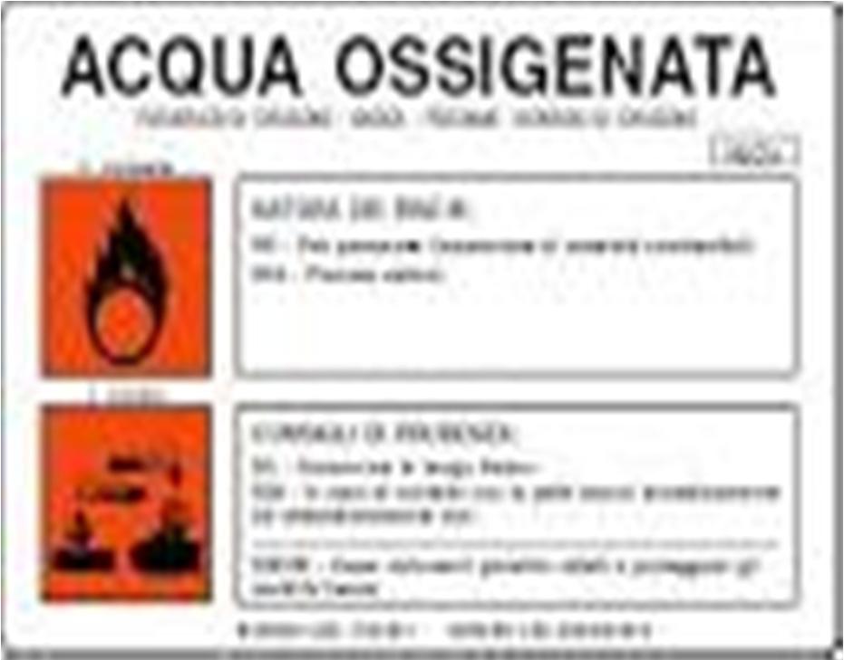 Etichettatura delle sostanze chimiche Oltre che i pericoli, le etichette ci indicano anche le precauzioni da prendere