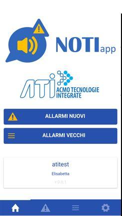 sistemi SCADA; NOTIapp all arrivo di un nuovo messaggio eme#e un segnale occo acus,co