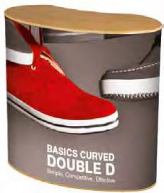 circa Profilo a scatto Banchetto Double D Curvo Basic PK922 - Forma a doppia D con parte