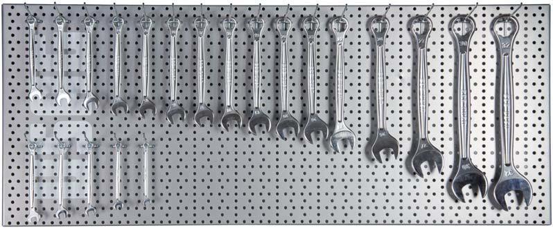 ESEMPI DI ASSORTIMENTI CHIAVI COMBINATE 95 CHIAVI A FORCHETTA E POLIGONALI 115 02850701 Chiavi combinate 285/6 5 02850702 Chiavi combinate 285/7 5 02850703 Chiavi combinate 285/8 5 02850704 Chiavi