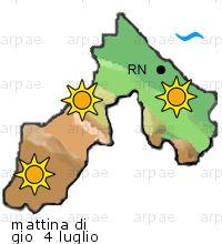 bollettino meteo per la provincia di Rimini weather forecast for the Rimini province costa coast Temp MAX 27 C 25 C Vento Wind 30km/h 27km/h costa coast Temp.