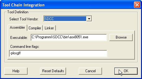 grifo ITALIAN TECHNOLOGY DA5) Affinchè il compilatore SDCC generi il giusto codice per il microcontrollore montato sulla GMM F46 lo si deve configurare opportunamente.