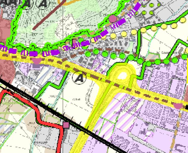 All interno della tavola 2.2 Ambiti, sistemi ed elementi del paesaggio sez A della Revisione del PTCP di Brescia (approvato con delib. C.P. 13 giugno 2014, n.