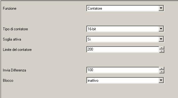 Oggetti di comunicazione e parametri ETS Parametri "Scenario" Si può far attivare ed eventualmente acquisire uno scenario dall ingresso.