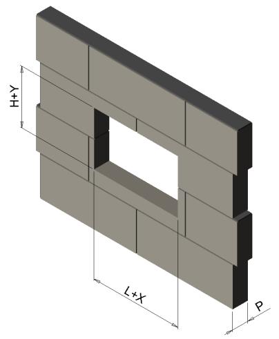 DIMENSIONALI INSTALLAZIONE IN PARETE IN MURATURA 1 Prima di procedere con l installazione, verificare l integrità della serranda, il corretto posizionamento dell otturatore in posizione di chiusura e