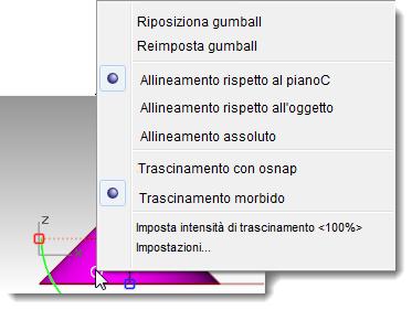 5 Provare a fare clic su un handle di scalatura (il quadrato) ed inserire un valore numerico o fattore di scala, come per esempio.75. 6 Evidenziare il cono nella vista "Frontale".