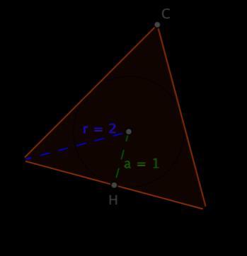 PROPRIETÀ DEL TRIANGOLO EQUILATERO In ogni triangolo equilatero il raggio della circonferenza circoscritta è il doppio del raggio della circonferenza inscritta.