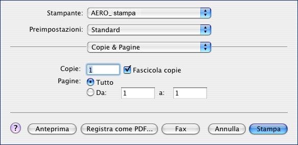 OPZIONI DI STAMPA COLORWISE 102 Impostazione delle opzioni di stampa per la gestione del colore per Mac OS Questa sezione spiega come impostare le opzioni di stampa per la gestione del colore con i