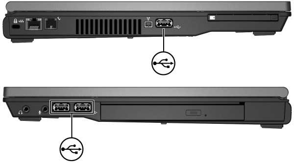 1 Uso di una periferica USB USB (Universal Serial Bus) è un'interfaccia hardware che può essere usata per collegare al computer o a un dispositivo di aggancio opzionale una periferica esterna