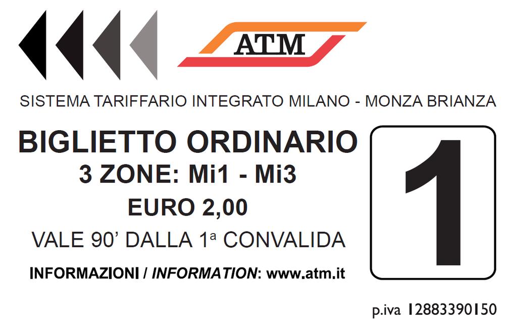 Il layout dei titoli di viaggio Il layout contiene tutte le informazioni obbligatorie sul titolo, in particolare la denominazione delle zone di validità.