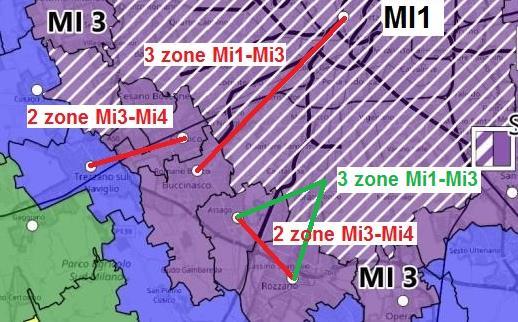 La tariffe STIBM (2/3) Attenzione: la tariffa tra due località in qualche caso potrebbe variare in funzione dell instradamento.