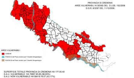 ORIGINE DELL IDEA PROGETTUALE Direttiva Nitrati (676/91/CE) ha portato alla classificazione del 56% del territorio provinciale come zona vulnerabile Provincia di Cremona