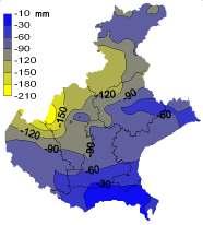 Fig. A.4 Indice SPI (maggio 2009) Fig. A.5 Anomalia del bilancio idroclimatico (maggio 2009) Fig.