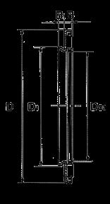 Cuscinetti assiali a rullini con bordo di centraggio nella ralla assiale (serie AXW) Axial needle roller bearings with centring spigot on the bearing washer (AXW series) AXW