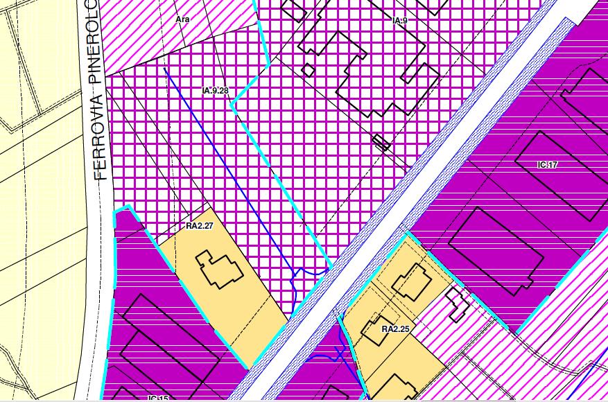 5. Localizzazione: zona IA9.28 aree industriali e artigianali Immobili distinti in mappa al Fg.19 n.215, 236 Tavole grafiche oggetto di correzione: elab. 3c.1 Airali ovest (scala 1:1.500), elab. 2.1 Settore Sud (scala 1:5000).