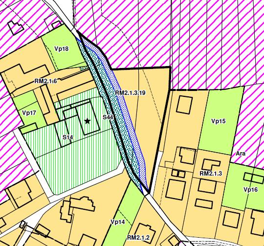 7. Localizzazione: zona R2.1.3.19 aree residenziali recenti (loc.miradolo). Immobili distinti in mappa al Fg.18 n.206, 603 Tavole grafiche oggetto di correzione: : elab. 3b Miradolo (scala 1:1.