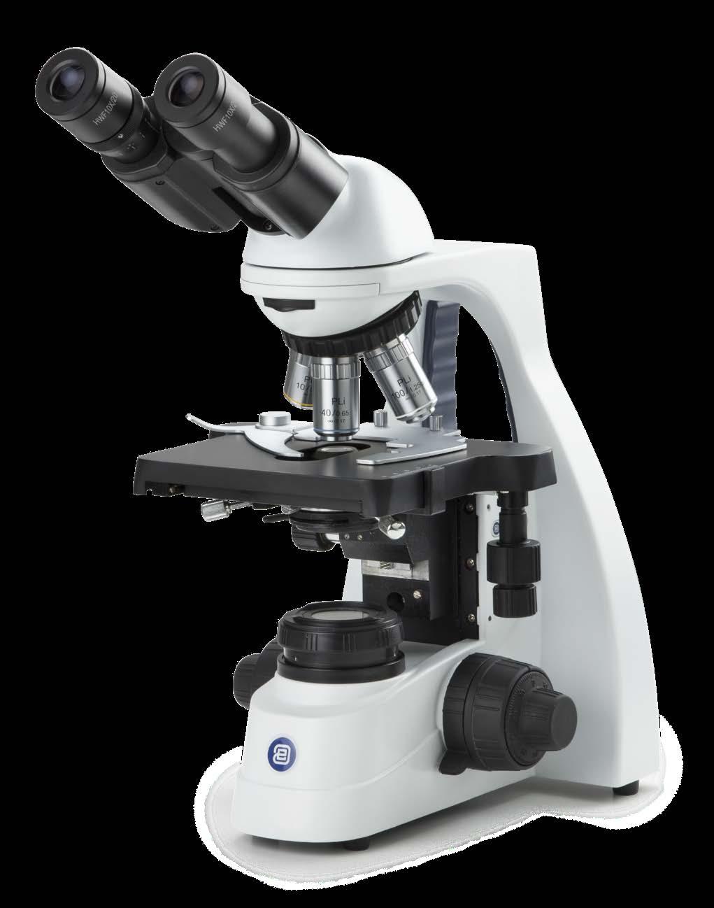 bscope IN EVIDENZA Per l insegnamento e laboratori Modelli monoculari, binoculari e trinoculari Oculari HWF 10x/20 mm Revolver orientato verso l interno quadruplo o quintuplo con fessura per filtro