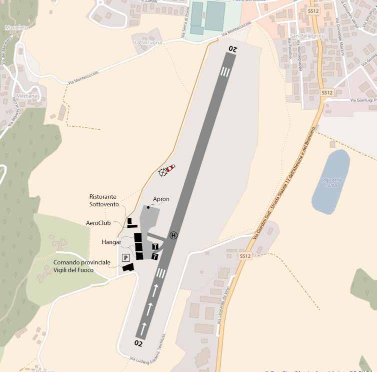 Avioportolano Airfields Manual - AD MAP nel Frignano QFU dimensioni fondo pendenza circuito 1