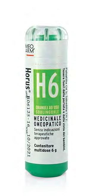 Horus H6 Contenitore granuli multidose da 6 g RINITI E CONGIUNTIVITI SU BASE