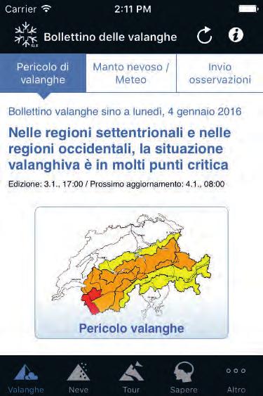 Fate attenzione alla zona di deposito di valanghe di grandi dimensioni.