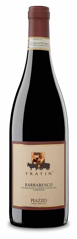 BARBARESCO DOCG FRATIN Vigneto: Fratìn Composizione: 100% Nebbiolo Epoca di vendemmia: prima decade di ottobre Vinificazione e Maturazione: pigiatura dei grappoli, fermentazione e macerazione in