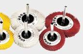 33129 Ø 200 mm 80 Giallo 2 2 2 B 91897 33130 Ø 200 mm 120 Bianco 2 2 2 B 68295 33084 Ø 200 mm 220 Rosso 2 2 2 B 68299 33085 Ø 200 mm 400 Blu 2 2 2 C Ricariche spazzole radiali a filo abrasivo curvo