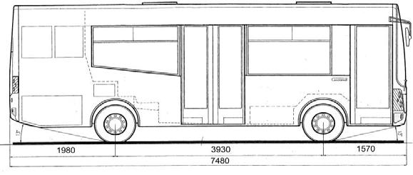 ) 650 Nm - carreggiata posteriore - mm - rapporto al ponte /5.6 - raggio minimo di curvatura 6.87 mm - idroguida ZF8090 - tara (compreso conducente) 8.250 kg asse pneumoidaulico - massa complessiva.