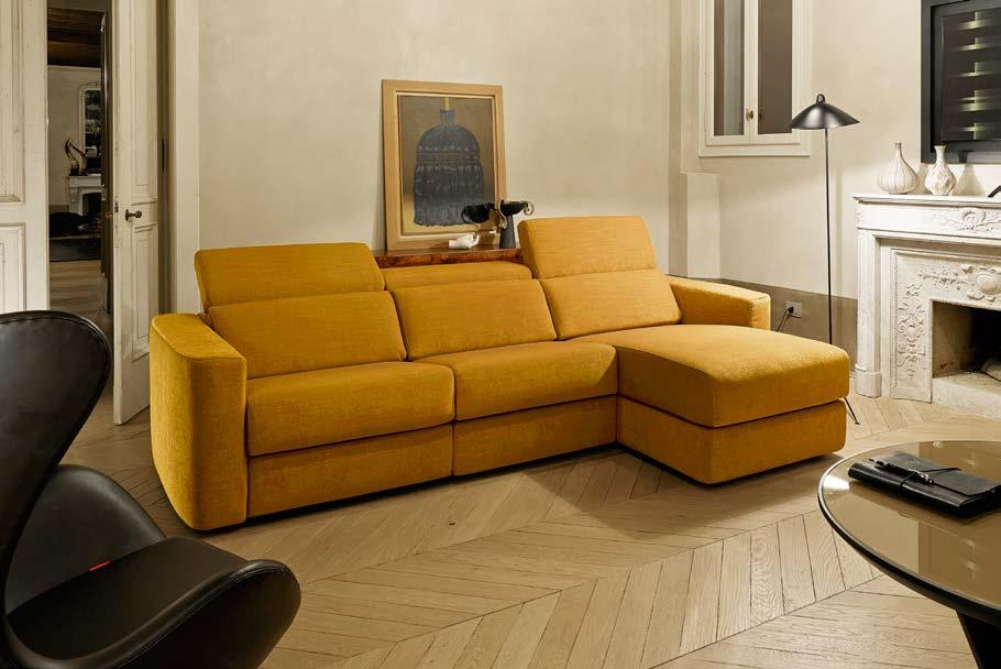 Dalton 30 31 Composizione da 276 x 167 cm laterale 99 cm sx laterale chaise longue dx braccioli