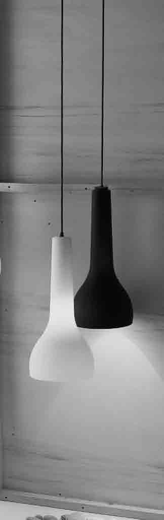 BLOWN-UP 2 / 2 M lampada a sospensione / hanging lamp Lampada a sospensione, ad incandescenza o fluorescenza, è la versione intermedia della famiglia Blown-up.