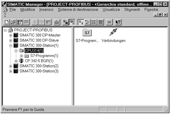 Comunicazione tramite l interfaccia SEND RECEIVE tra stazioni S7 1. Creazione/apertura di un progetto 2. Configurazione e collegamento in rete dell hardware 3. Progettazione di collegamenti FDL 4.