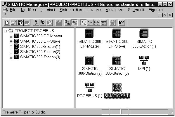 Comunicazione tramite l interfaccia SEND-RECEIVE tra stazioni S7 e S5 1. Creazione/apertura di un progetto 2. Configurazione e collegamento in rete dell hardware 3.