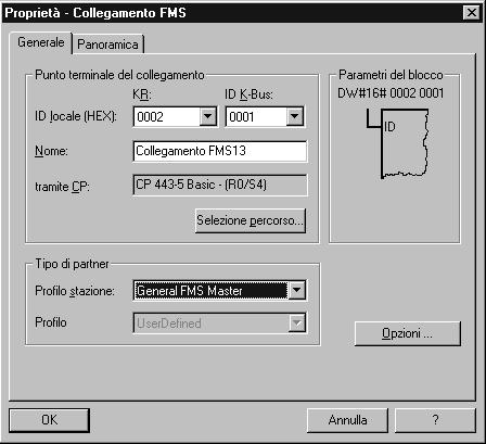 Progettazione di collegamenti FMS / programmazione dell interfaccia FMS 2.