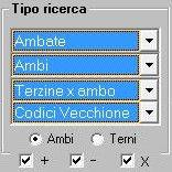 7 - SCELTA DEL TIPO DI RICERCA Possiamo effettuare 4 tipi di ricerca differenti, che sono: - AMBATE : la ricerca più semplice per ricavare un unico algoritmo, dal quale si ricaverà l ambata da