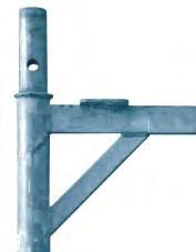 fazzoletto, tubo rettangolare per braccio d appoggio L/LD70-4 Spinotti avvitati, ferro piatto con foro nel fazzoletto, tubo rettangolare per braccio d appoggio