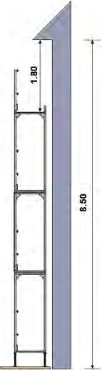 6 Montaggio In linea di principio si applicano le specifiche del documento SUVA n. 44078.i "Ponteggi per facciate, sicurezza durante nel montaggio e smontaggio" (www.suva.