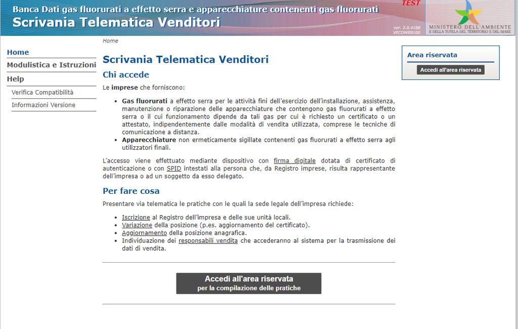 Figura 3 Accesso alla scrivania L accesso alla scrivania avviene mediante dispositivo di firma digitale o SPID intestato ad una persona con cariche di impresa, riportate