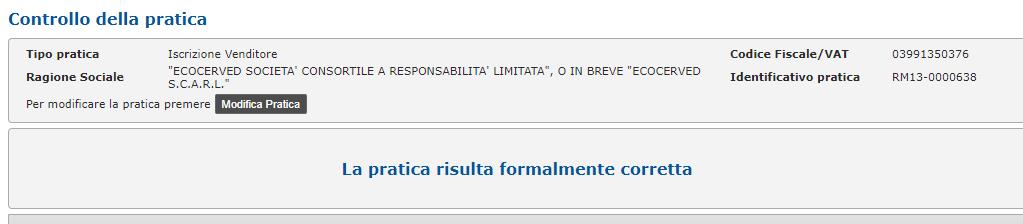 Con quelle credenziali potranno accedere alla Banca Dati per comunicare le informazioni. Premendo SALVA E AVANTI si passa alla pagina successiva.