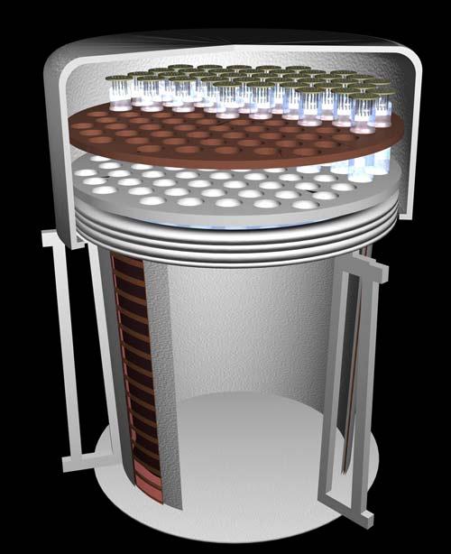 Prototipo da 100 litri! Il rivelatore centrale è stato ottimizzato scegliendo materiali radiopuri e riducendo al massimo la quantità di materiale contenuto.