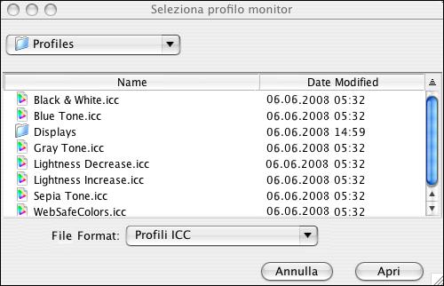 MODIFICA DEL PUNTO DI BIANCO PER LA SIMULAZIONE DELLA CARTA 20 PER MODIFICARE I VALORI DEL PUNTO DI BIANCO PER LA SIMULAZIONE DELLA CARTA 1 Selezionare l opzione Compensazione monitor nella finestra